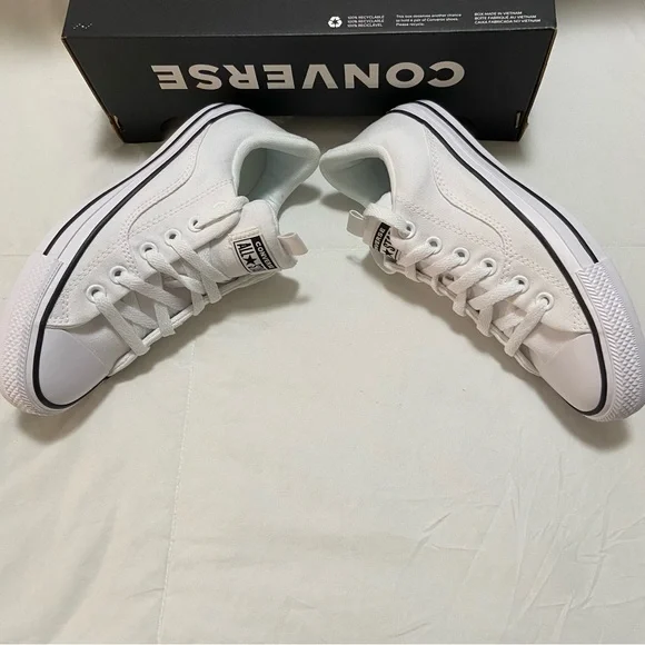 Converse All Star White Canvas Sneakers - Picture 4 of 14